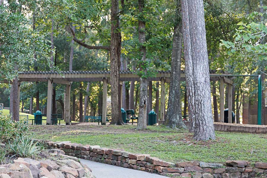 Kingwood park, greenbelt / pergola / playground, Kingwood Houston real estate