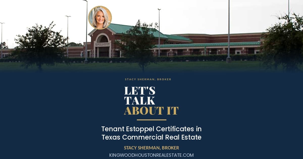 Tenant Estoppel Certificates in Texas Commercial Real Estate